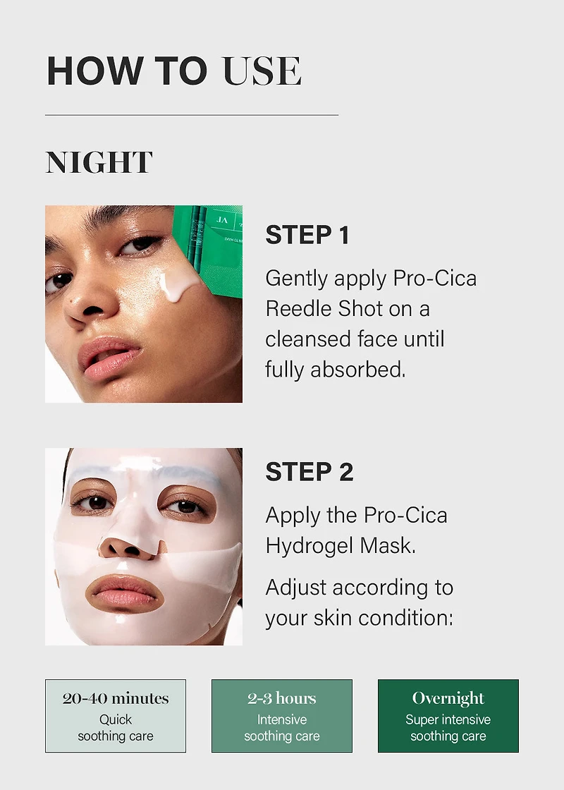 VT Pro Cica Reedle Shot 100 2-Step Hydrogel Mask (1 Mask)