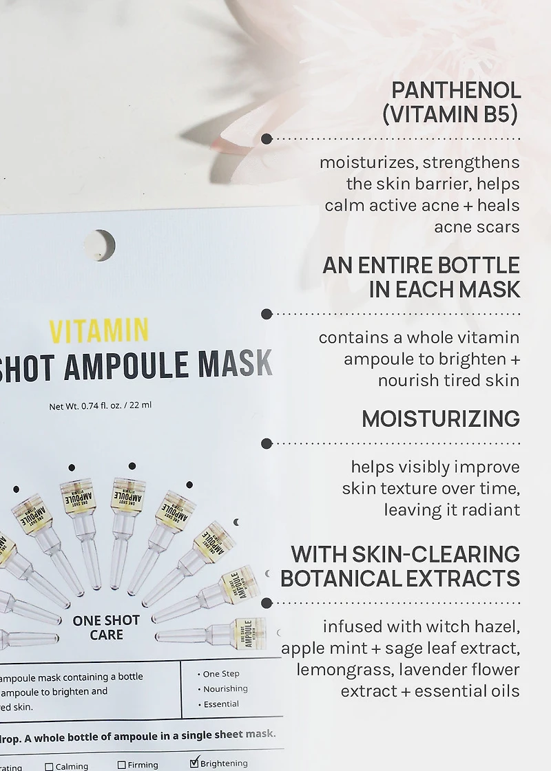 AOA Skin Vitamin One Shot Ampoule Mask