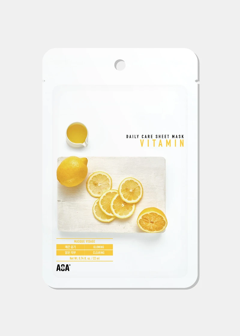 AOA Skin Vitamin Daily Care Sheet Mask