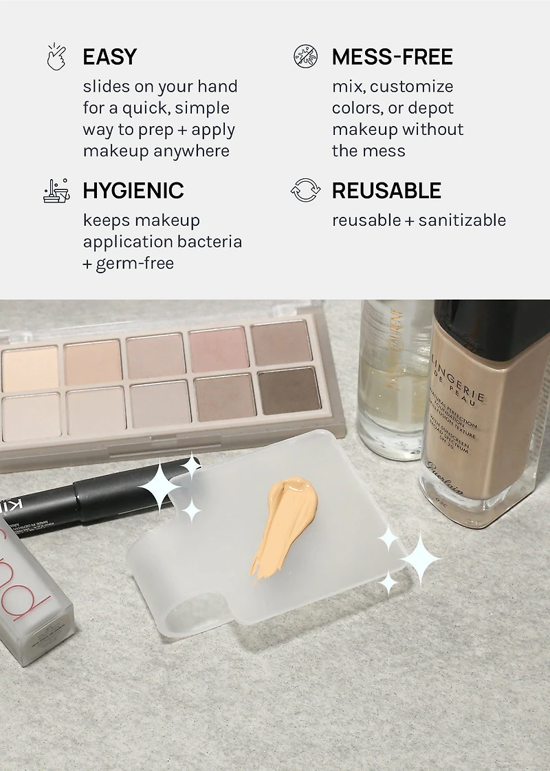 AOA Acrylic Makeup Hand Palette