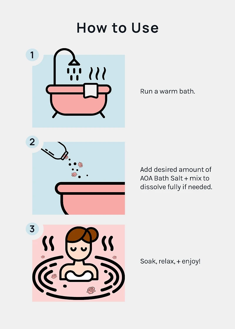 AOA Studio Bath Salt - Rose