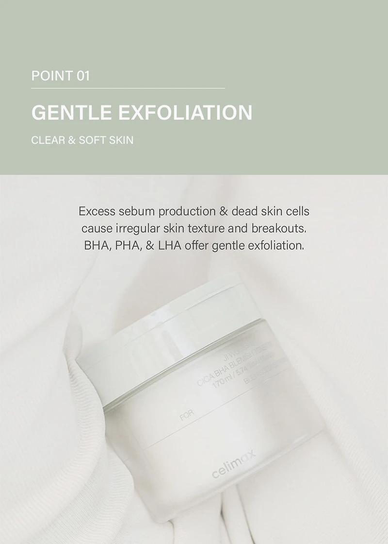 celimax Ji Woo Gae Cica BHA Blemish Toner Pad (60 Pads)