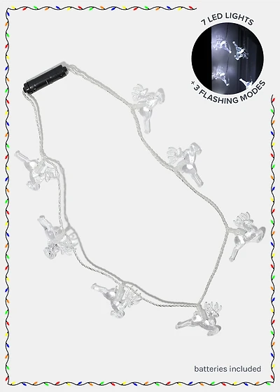 Miss A Christmas Light-Up Necklace Reindeer