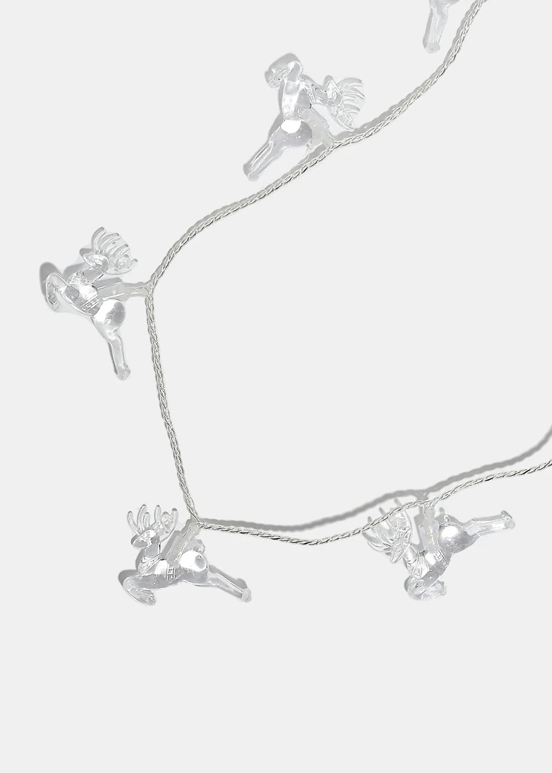 Miss A Christmas Light-Up Necklace Reindeer