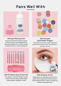 AOA Pro Magnetic Eyeshadow Palette - Black Large