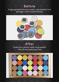 AOA Pro Magnetic Eyeshadow Palette - Black Large