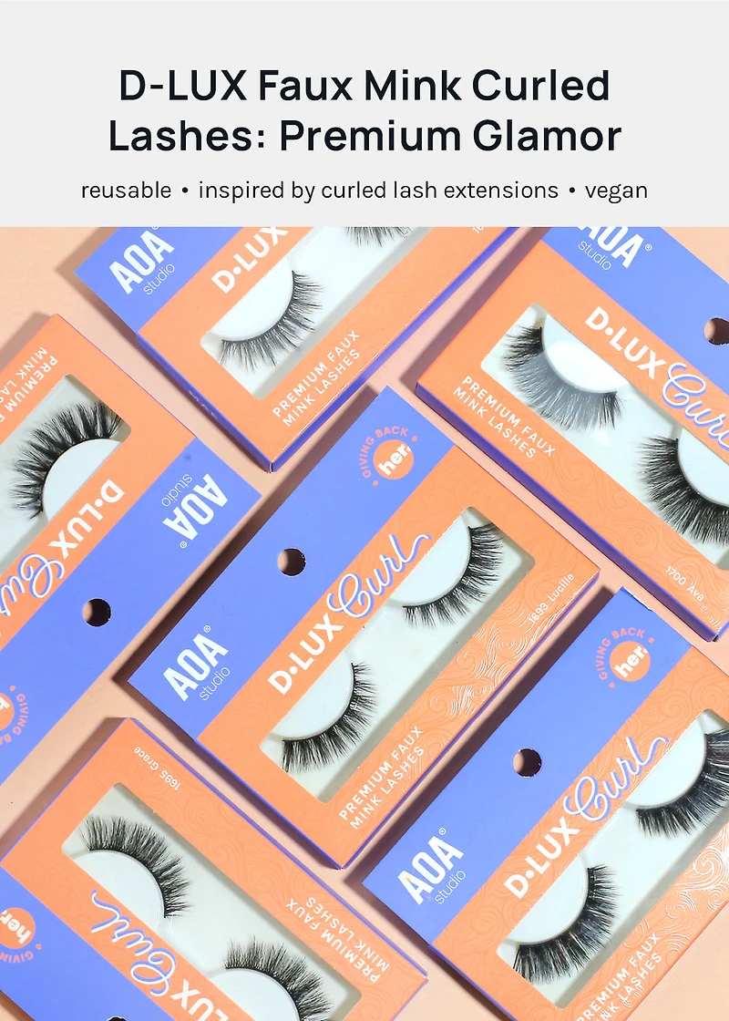 D-LUX Curl Premium Faux Mink Lashes - Dorothy