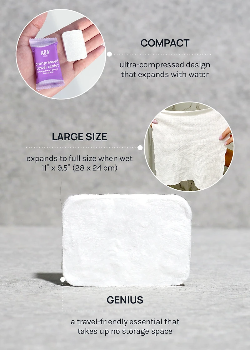 AOA Compressed Towel Tablets (6ct)