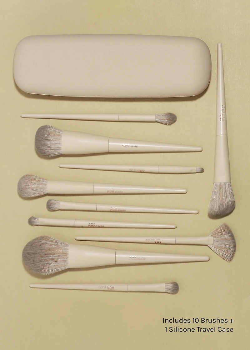 AOA Hero Brush Set + Silicone Travel Case