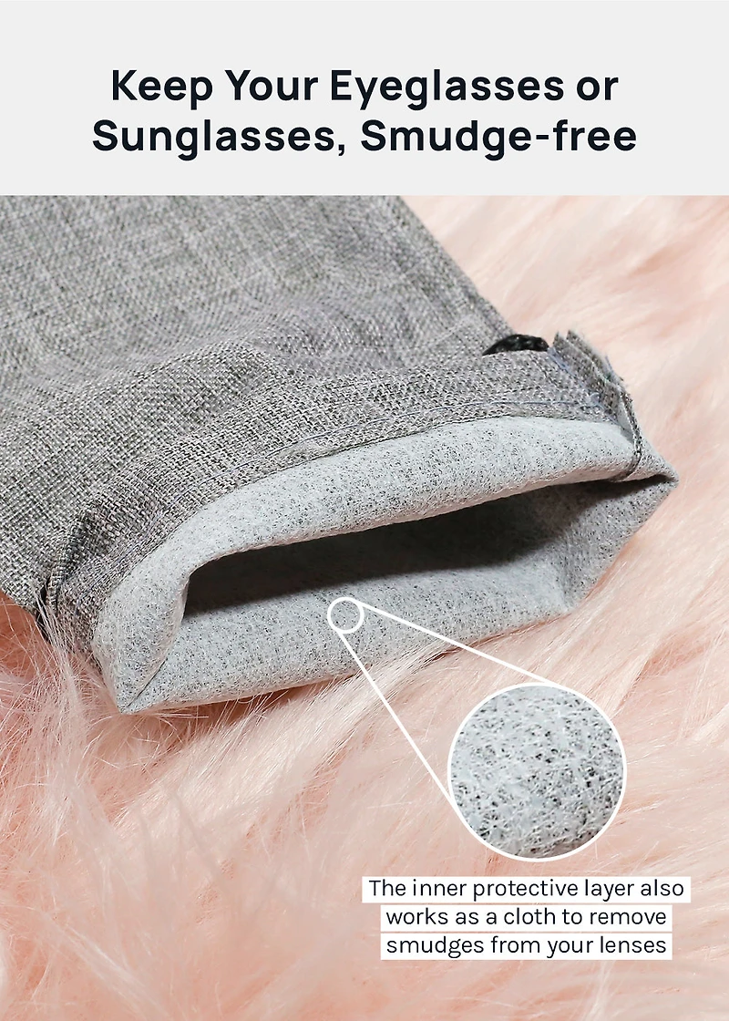 Miss A Linen Eyewear Pouch