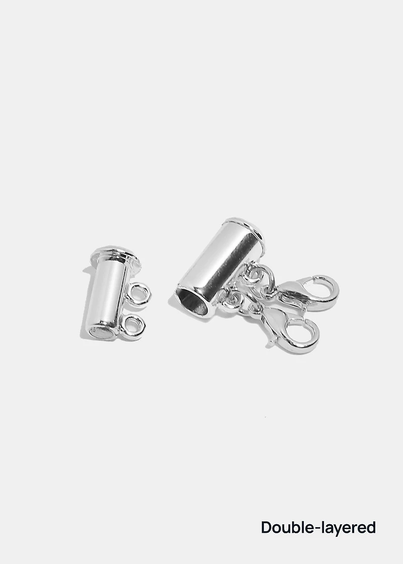 Miss A Necklace Clasp - Silver