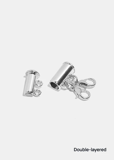 Miss A Necklace Clasp - Silver