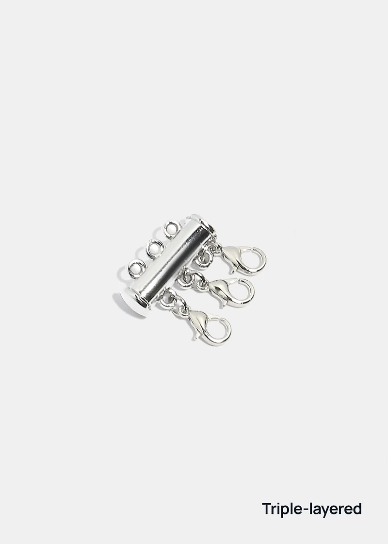 Miss A Necklace Clasp - Silver