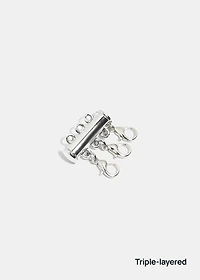 Miss A Necklace Clasp - Silver