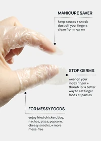 Official Key Items Messy Food Finger Covers