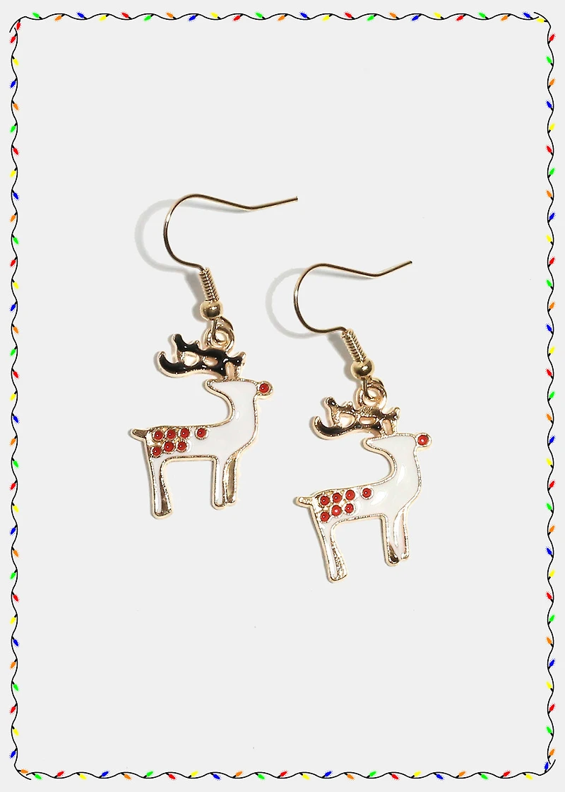 Miss A Christmas Earrings - Deer