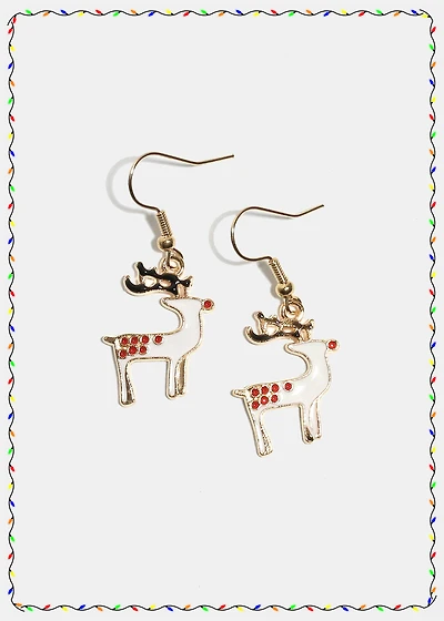 Miss A Christmas Earrings - Deer