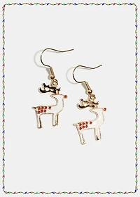 Miss A Christmas Earrings - Deer