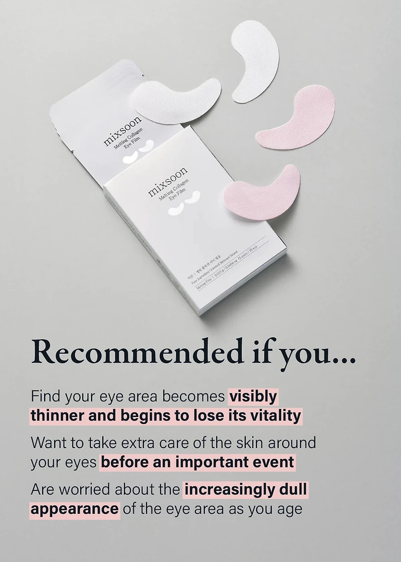 mixsoon Melting Collagen Eye Film (10 Pieces)