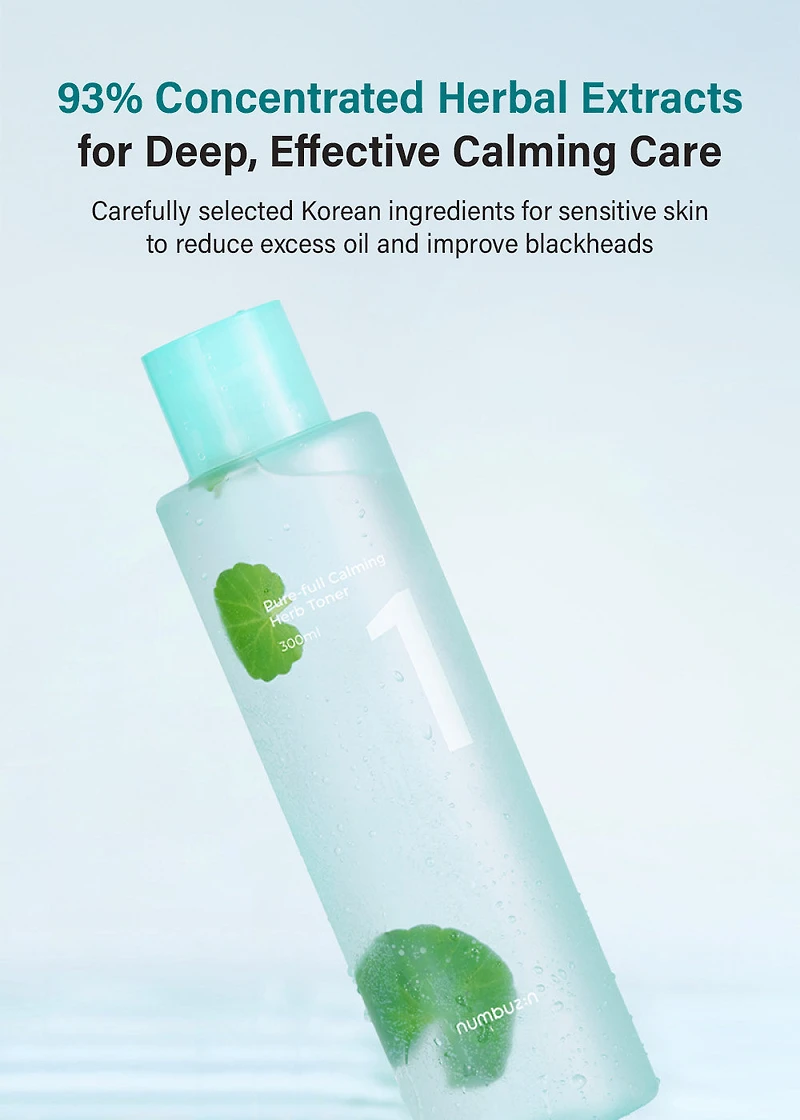 numbuzin No. 1 Pure-Full Calming Herb Toner 300ml