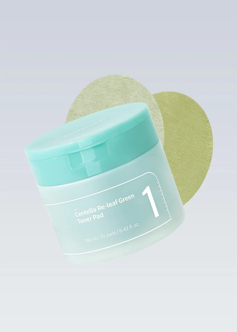 numbuzin No. 1 Centella Re-Leaf Green Toner Pad (70 pads)