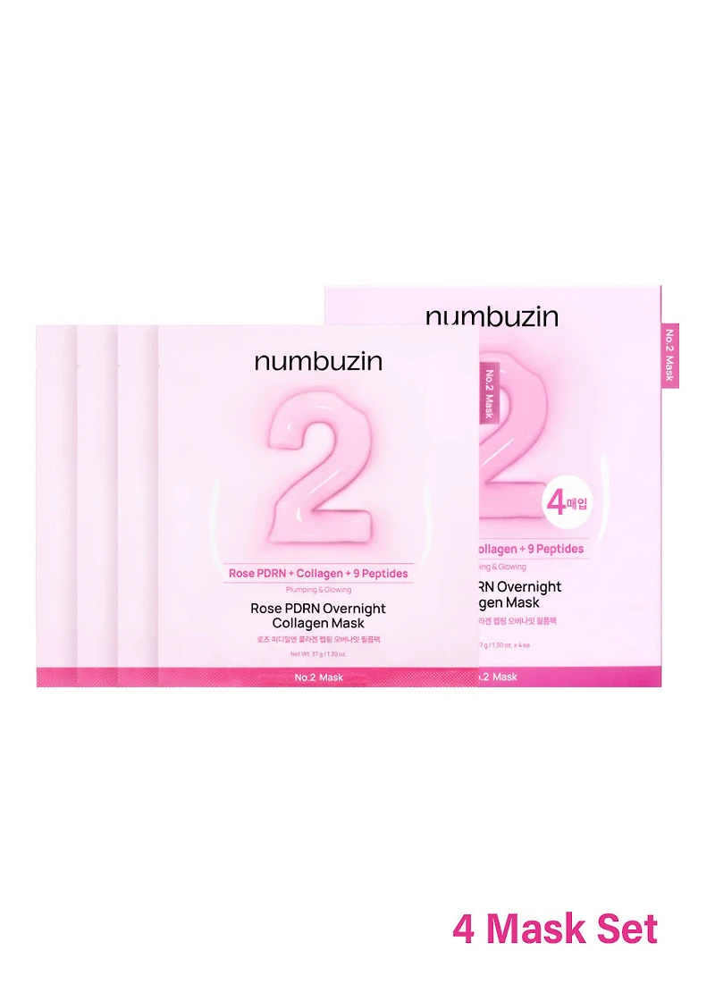 numbuzin No. 2 Rose PDRN Overnight Collagen Mask