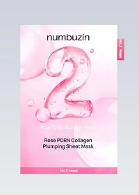 numbuzin No. 2 Rose PDRN Collagen Plumping Sheet Mask
