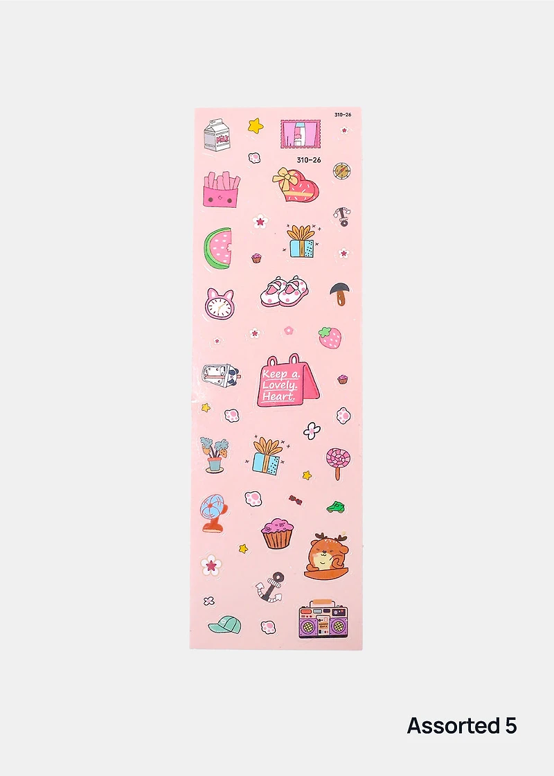 Official Key Items Sticker Sheet