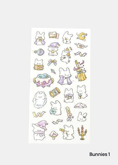 Official Key Items Sticker Sheet - Bunnies
