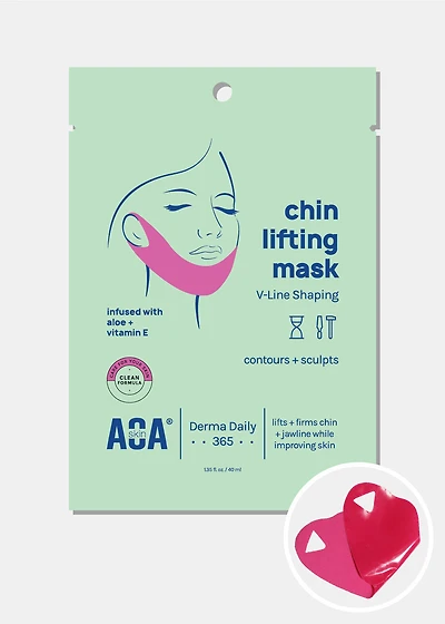 AOA Skin Chin Lifting Mask for V-Line Shaping – Aloe + Vitamin E