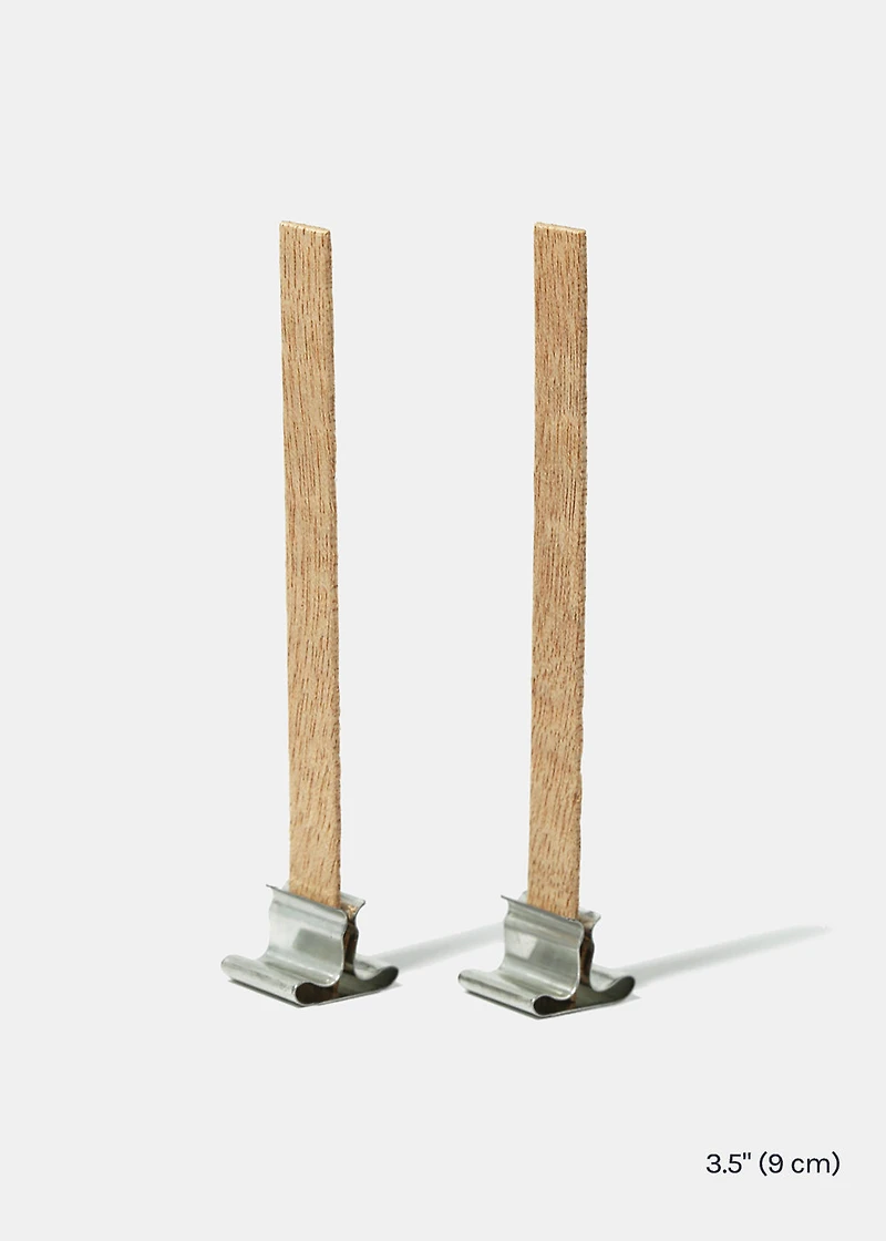 Candle DIY: Wood Wick (2 pc)