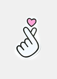 Official Key Items Sticker - Finger Heart