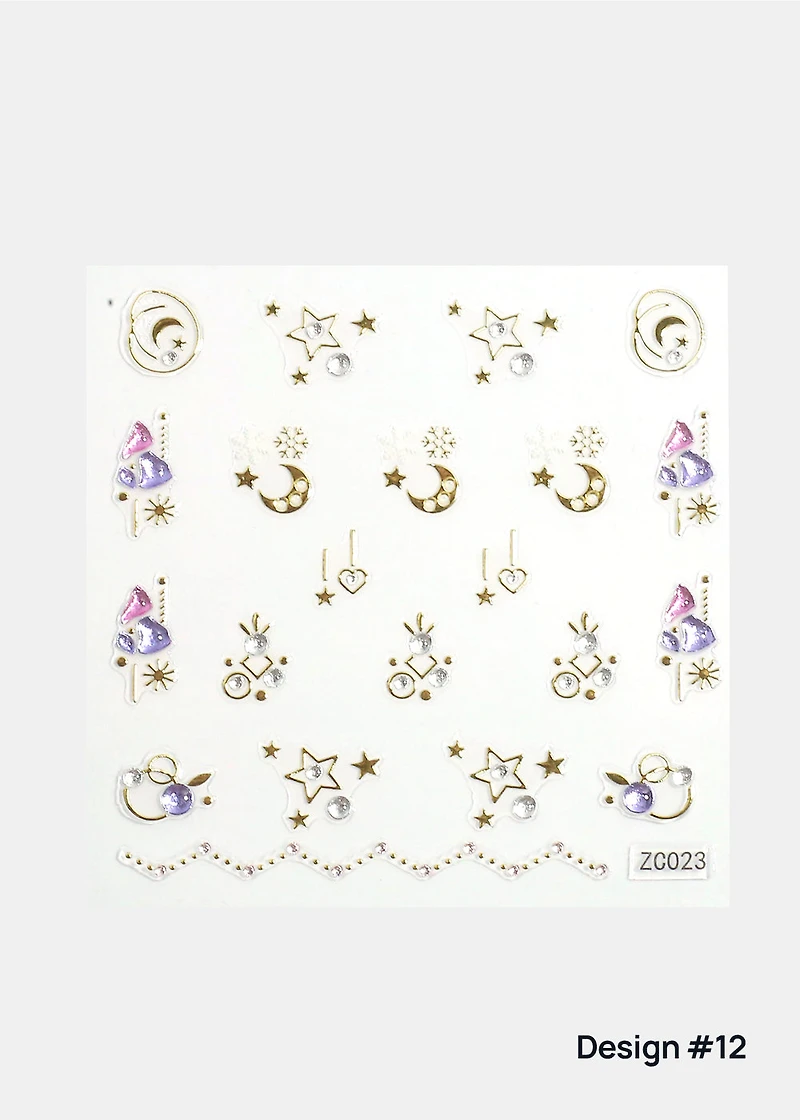 AOA 3D Nail Art Decals