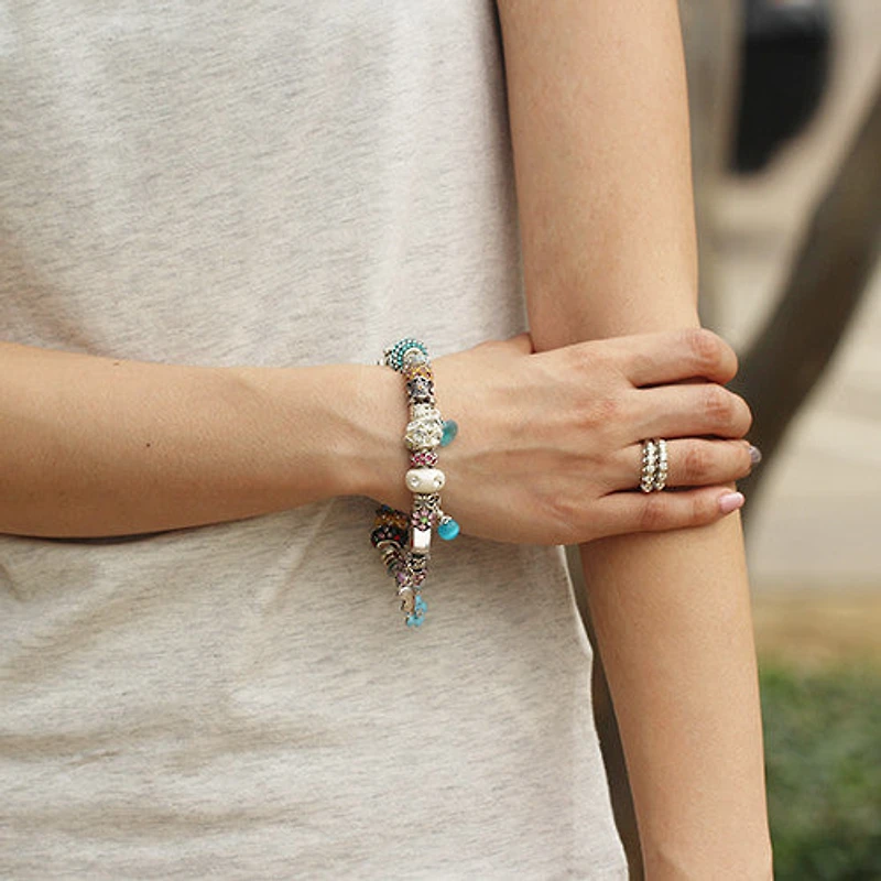 Miss A Bead Charm Foundation Bangle - Medium