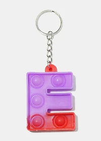 Alphabet Push Pop Keychain