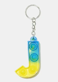 Alphabet Push Pop Keychain