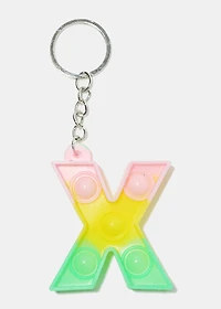 Alphabet Push Pop Keychain
