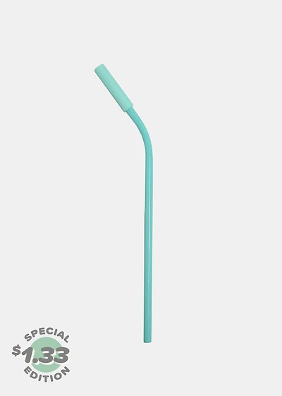 Official Key Items ReUse Metal Straw: Mint Short Bent