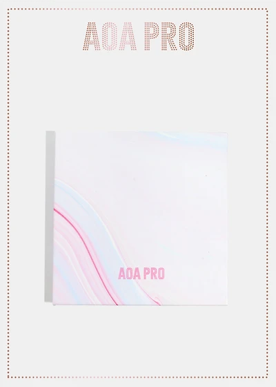 AOA Pro Magnetic Eyeshadow Palette - Pink Swirly Small