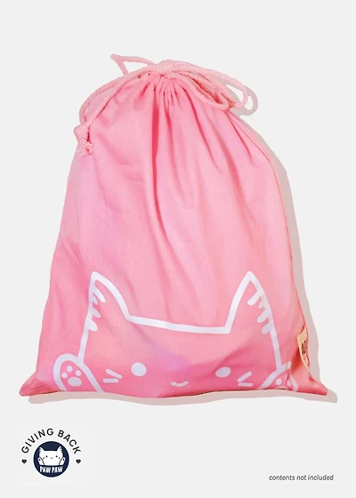 Paw Paw: Canvas Drawstring Bag