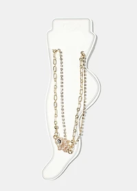 Hamsa Hand Anklet