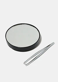 5X Magnifying Mirror & Tweezer