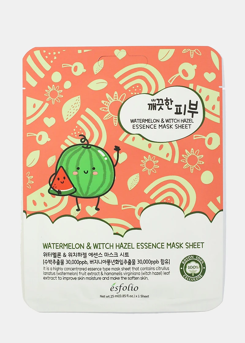 Watermelon & Witch Hazel Essence Face Mask