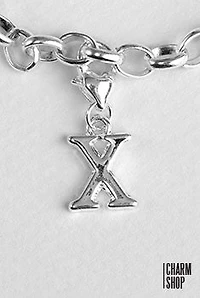 Letter X Dangle Charm