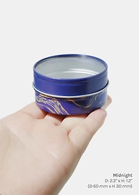 Decorative Tin Round Clear Top