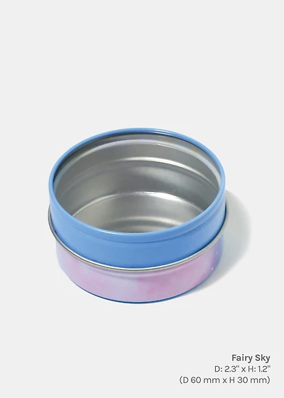 Decorative Tin Round Clear Top