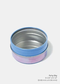 Decorative Tin Round Clear Top
