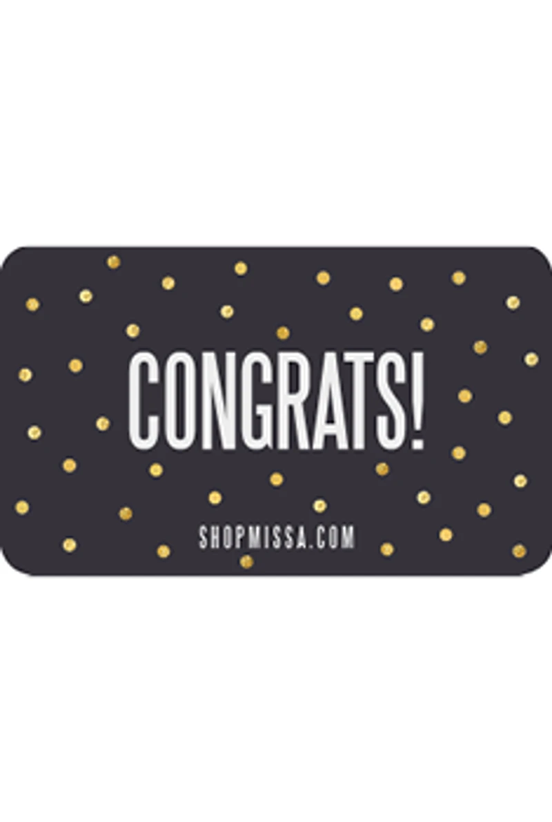 Congrats Gift Card