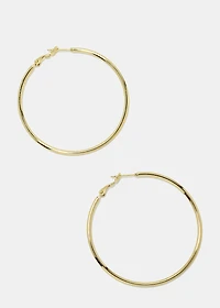 50-MM Metal Hoop Earrings