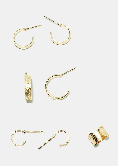 Multi Hoop Earrings & Cuff